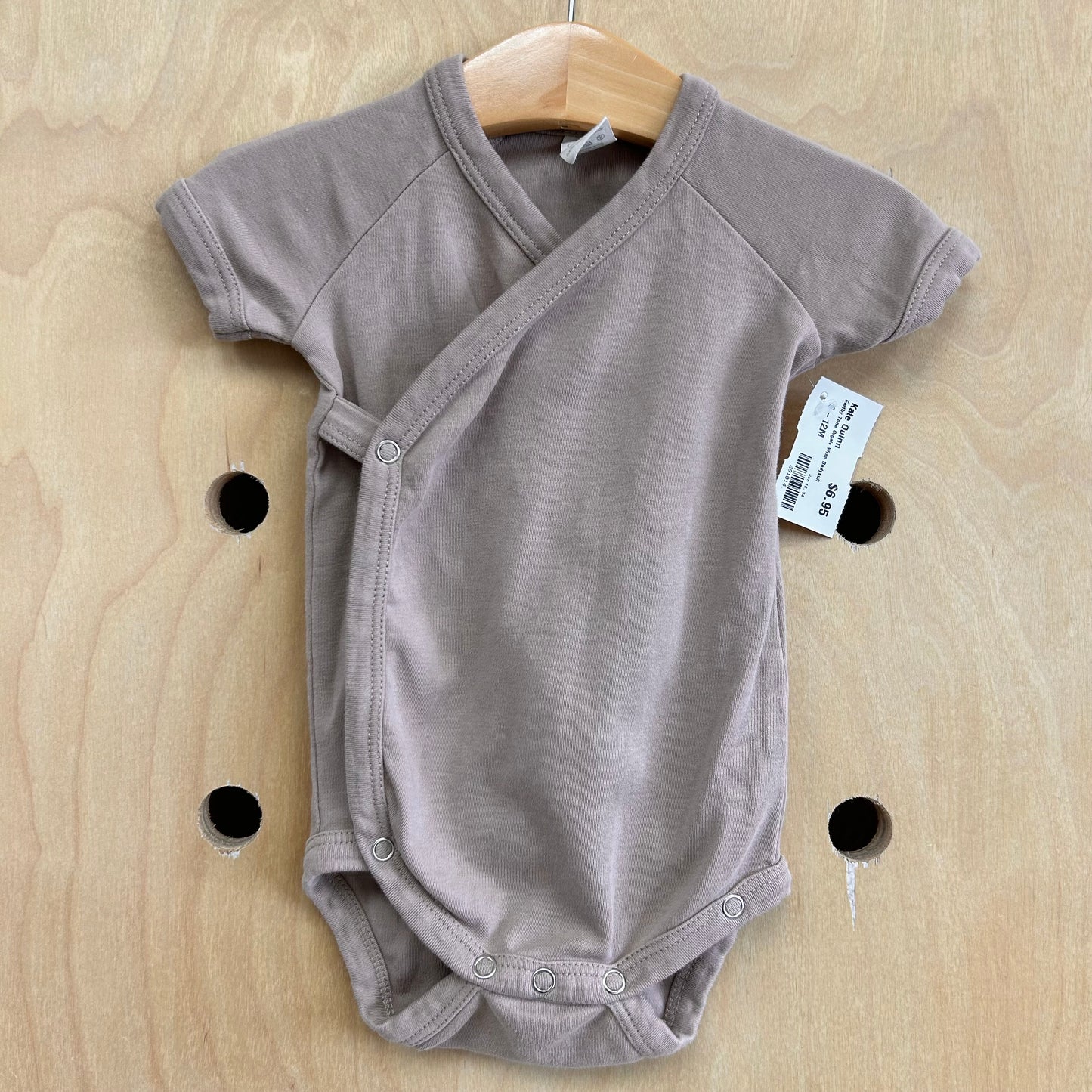 Earthy Tone Organic Wrap Bodysuit