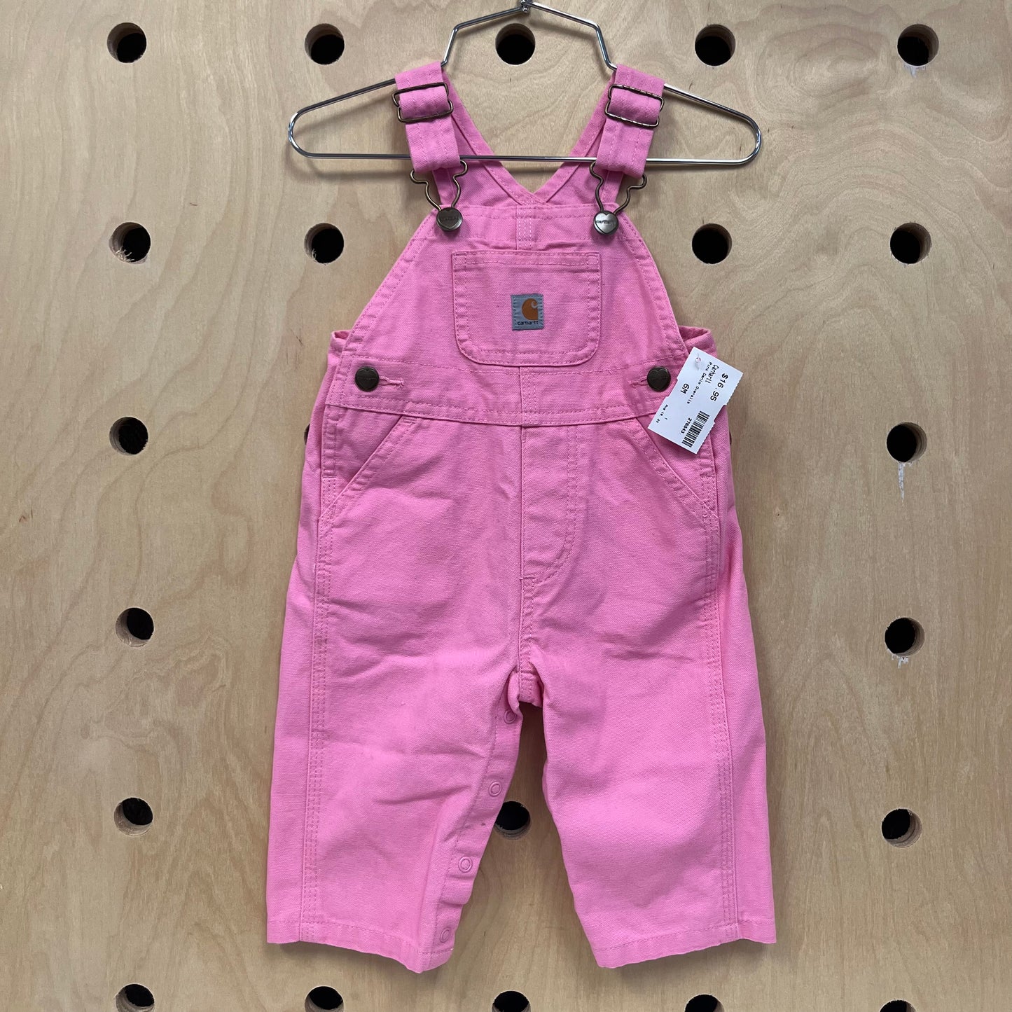 Pink Denim Overalls
