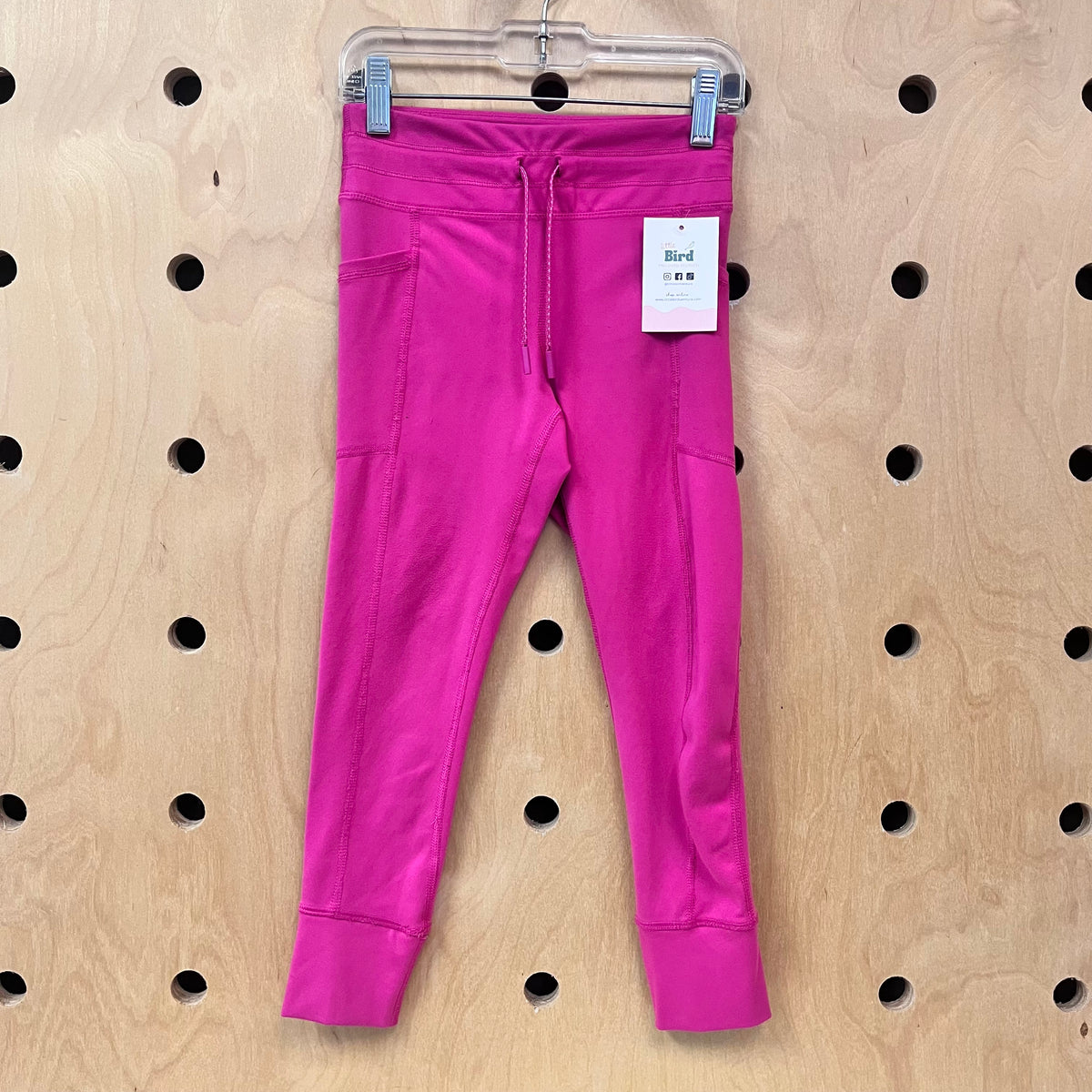 Pink Drawstring Active Pants