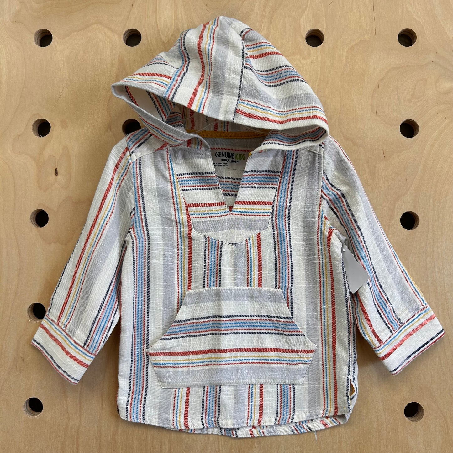 Striped Hooded Pullover