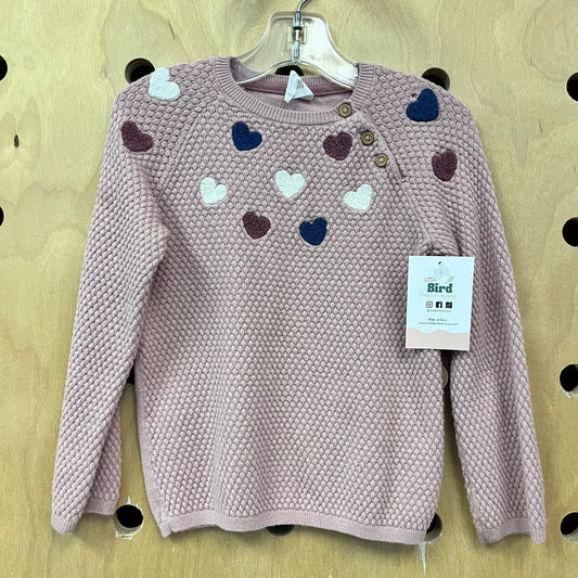 Pink Knit + Terry Hearts Top
