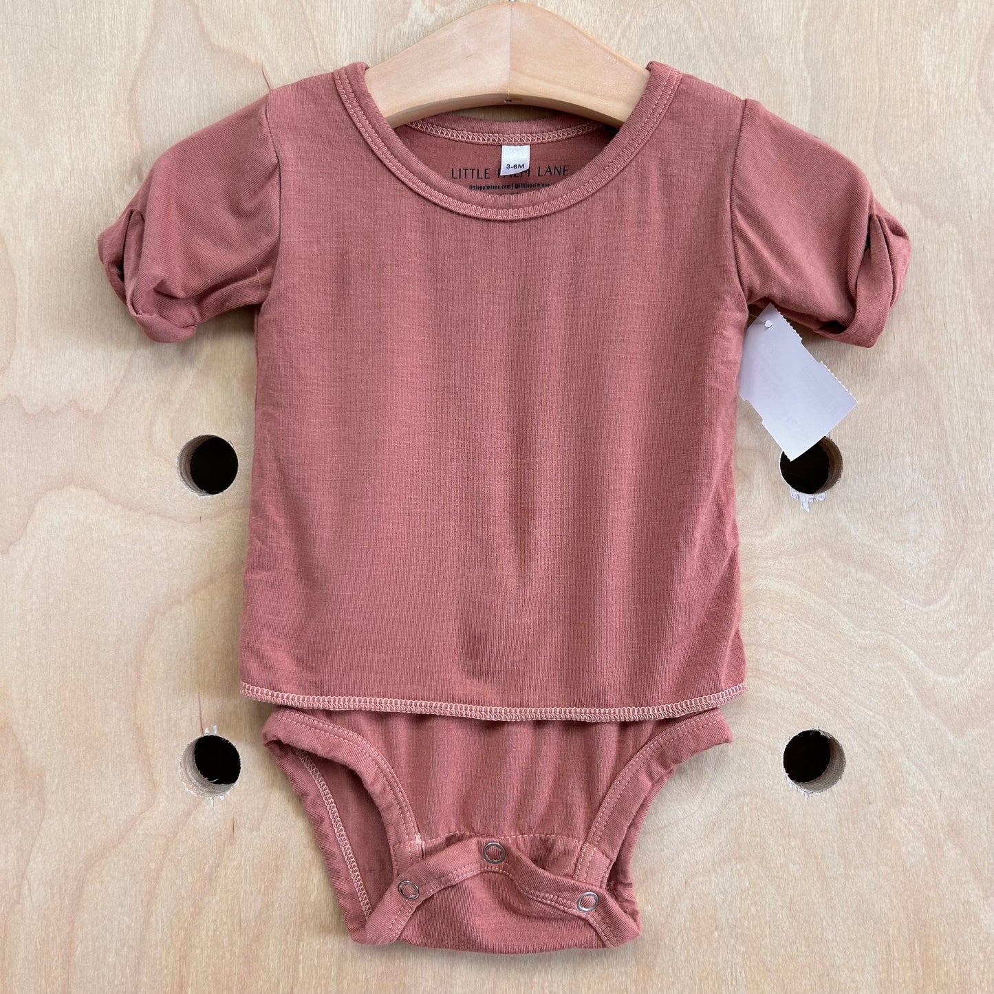 Brown Layered Bamboo Bodysuit