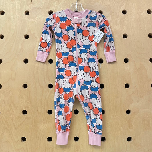 Organic Pink Miffy Zippy