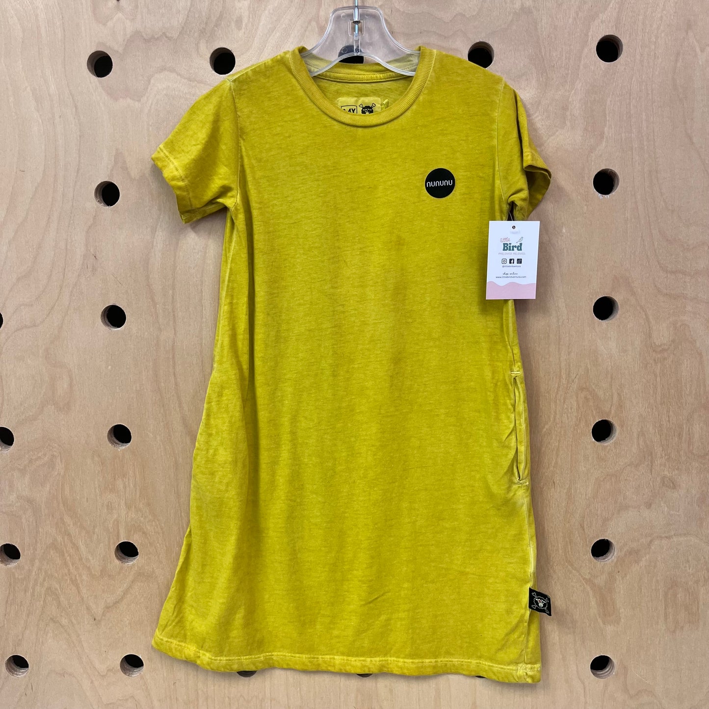 Yellow Black Paint Stripe Dress