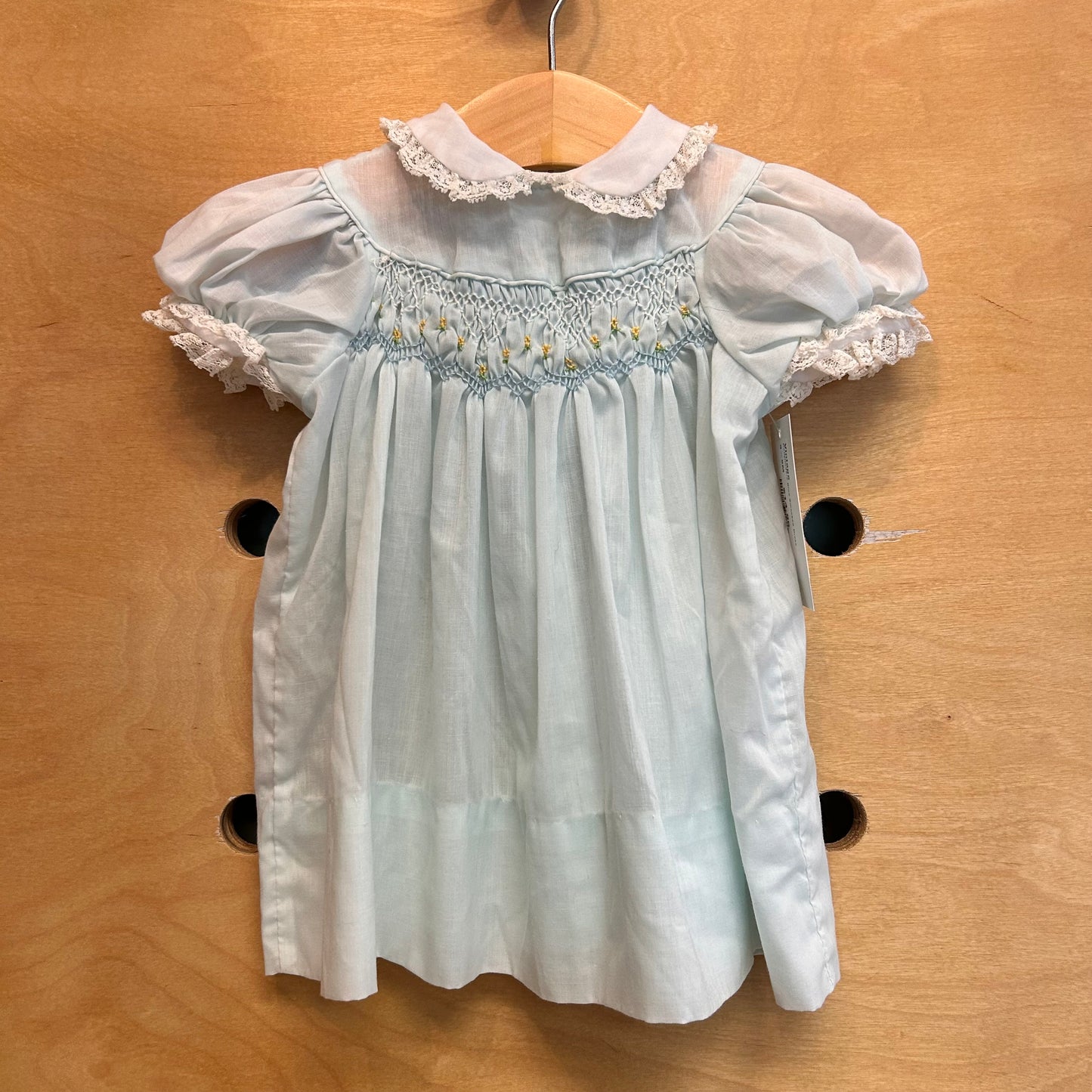 Pollyfinders Blue Smocked Dress