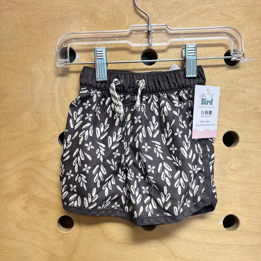 Grey/White Floral Board Shorts