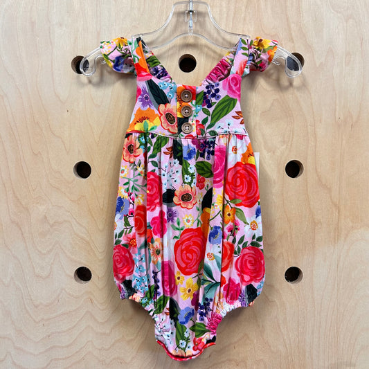 Bright Floral Bamboo Blend Romper
