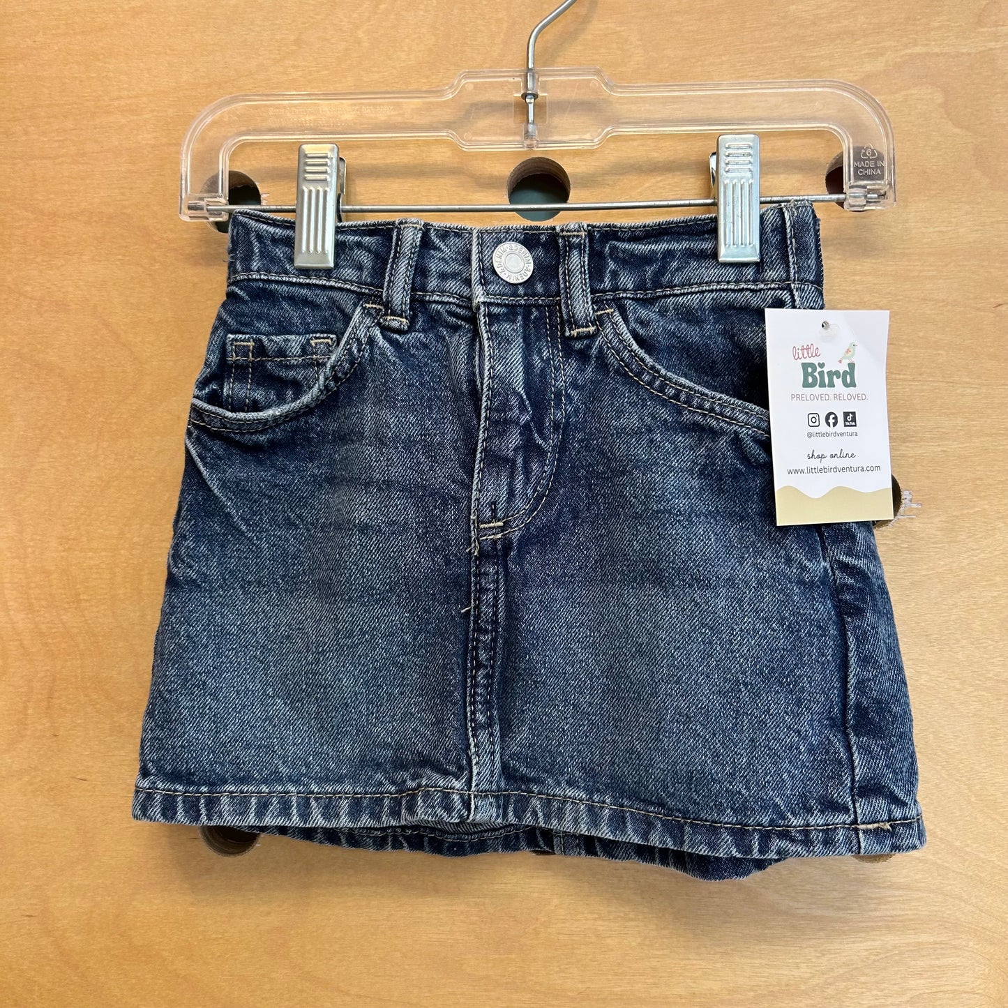 Dark Wash Denim Skirt