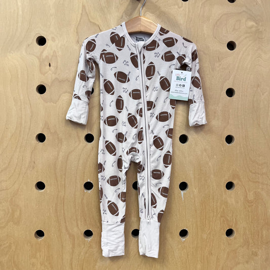 Football Bamboo Zippy Pajamas