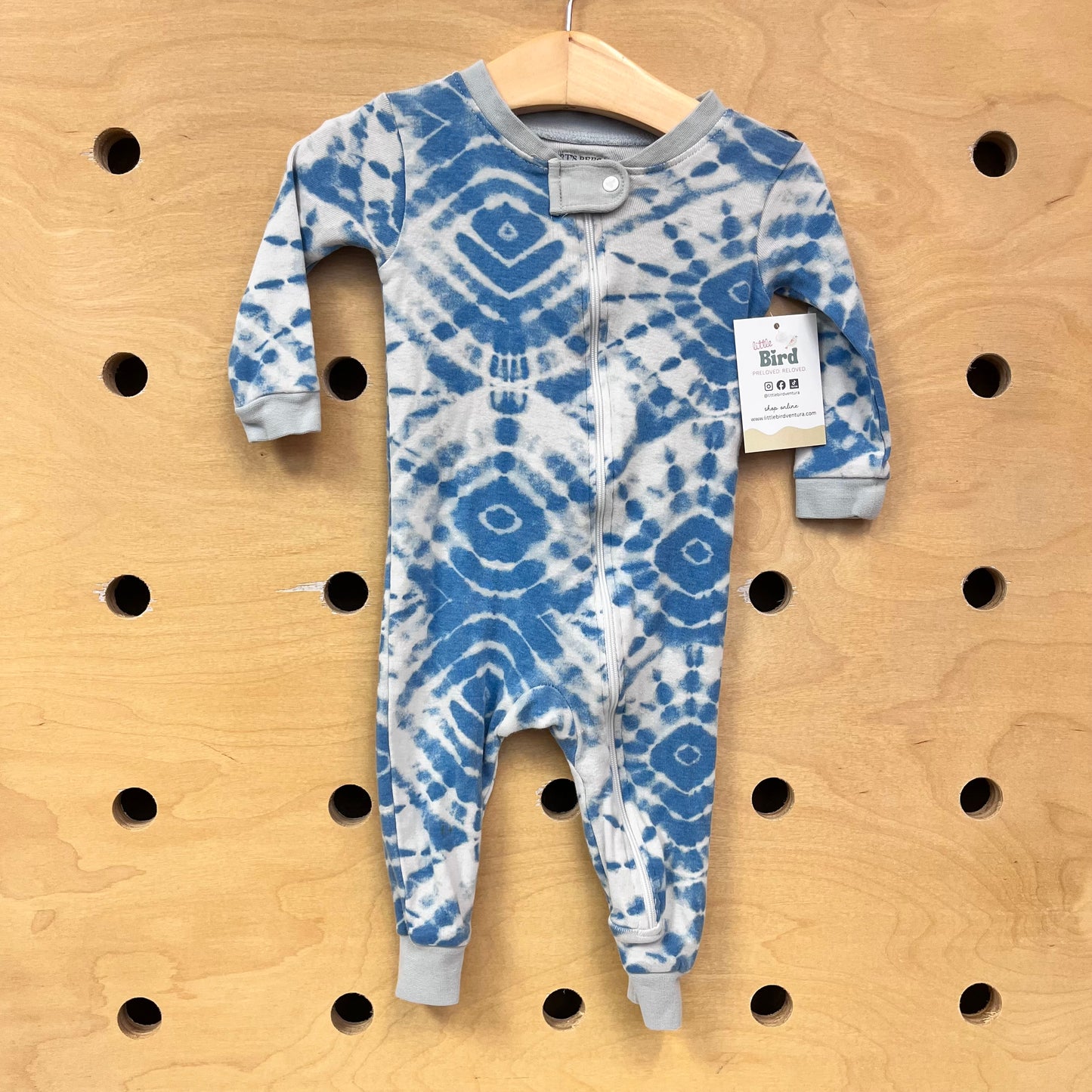 Blue Tie Dye Zippy
