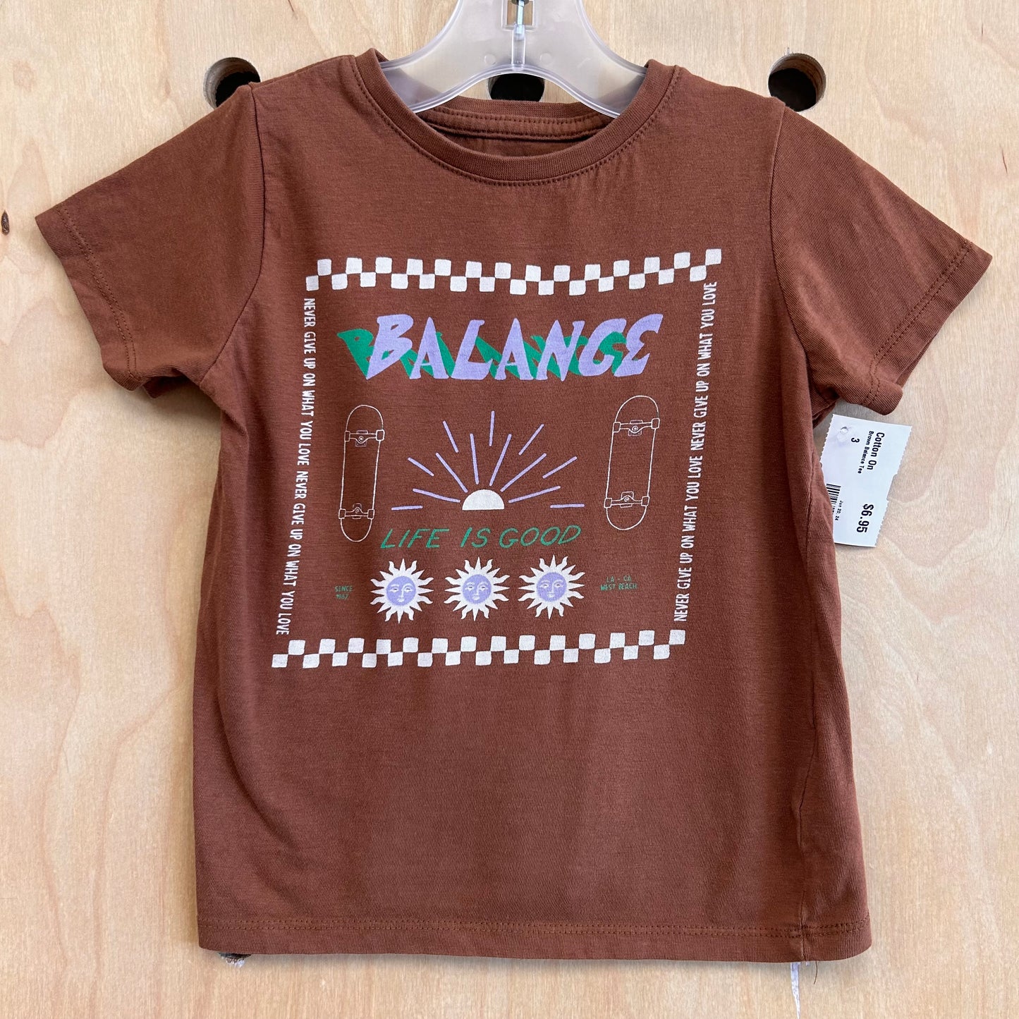 Brown Balance Tee