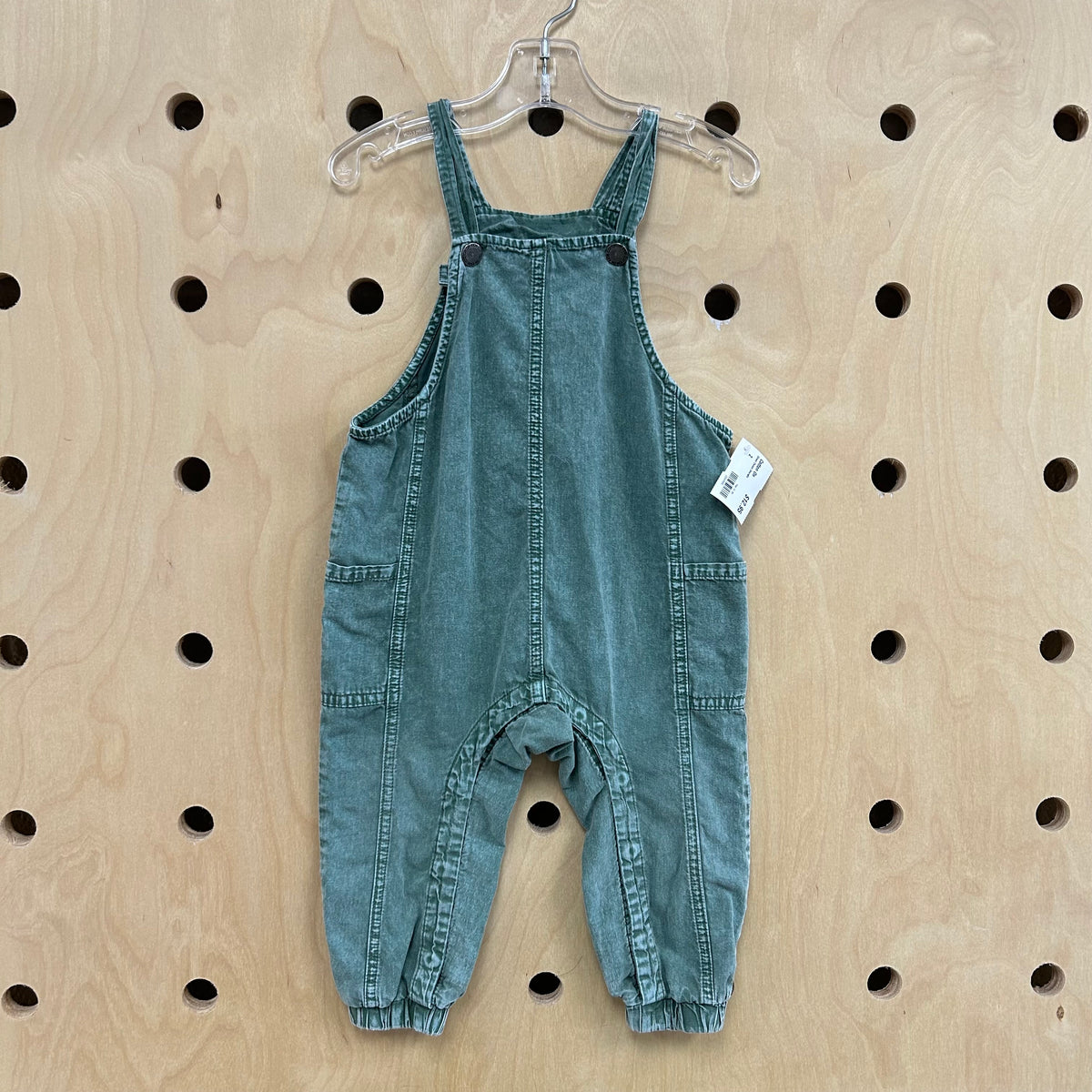 Green Denim Overalls