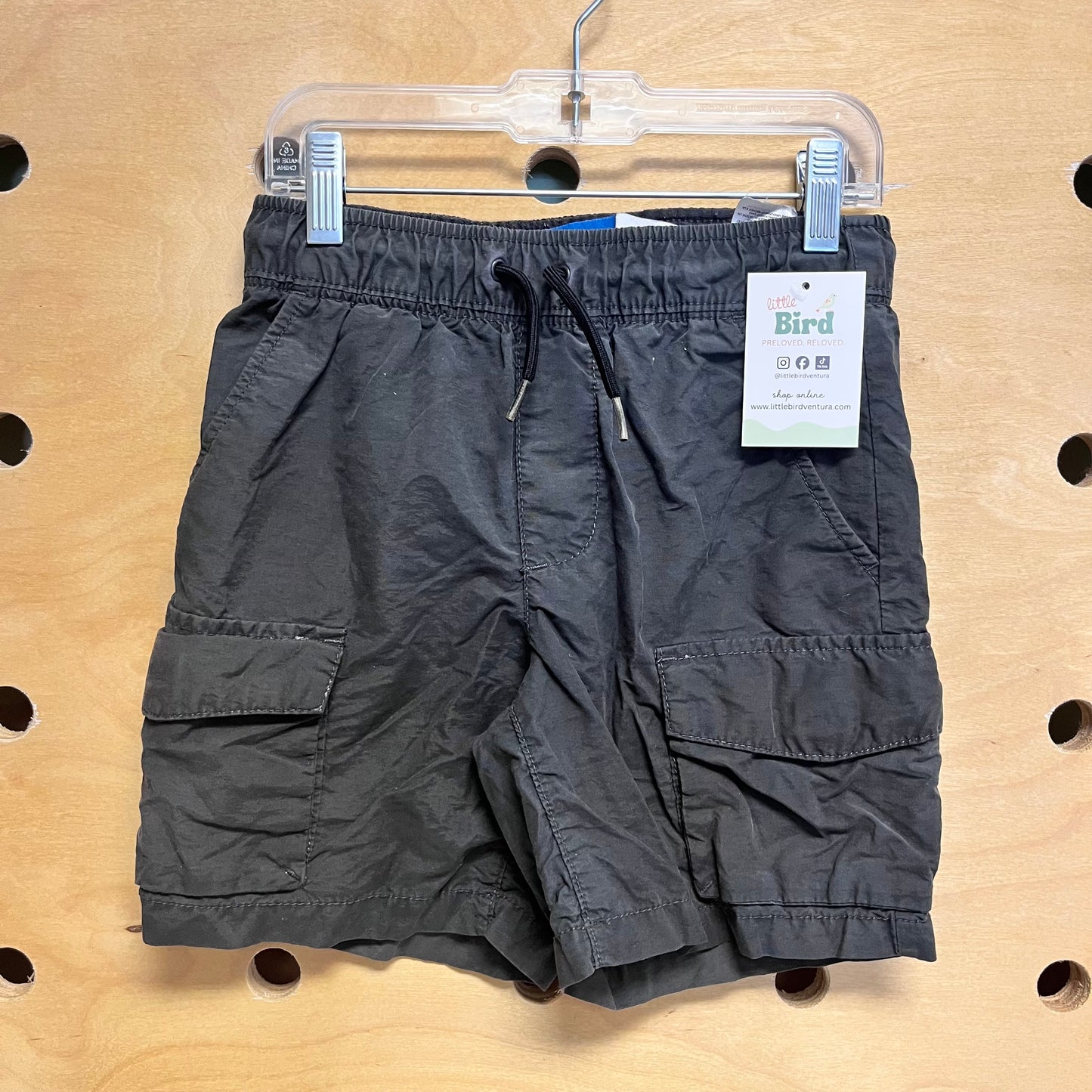 Dark Grey Drawstring Shorts