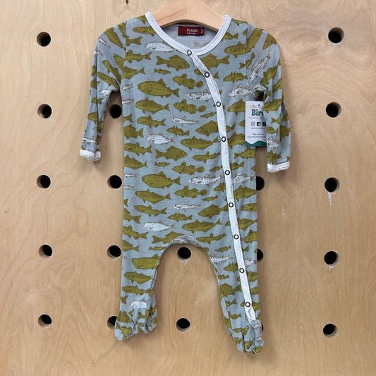 Fish Bamboo Snap Footies