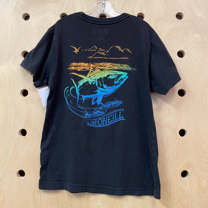 Black + Neon Bass Logo Tee