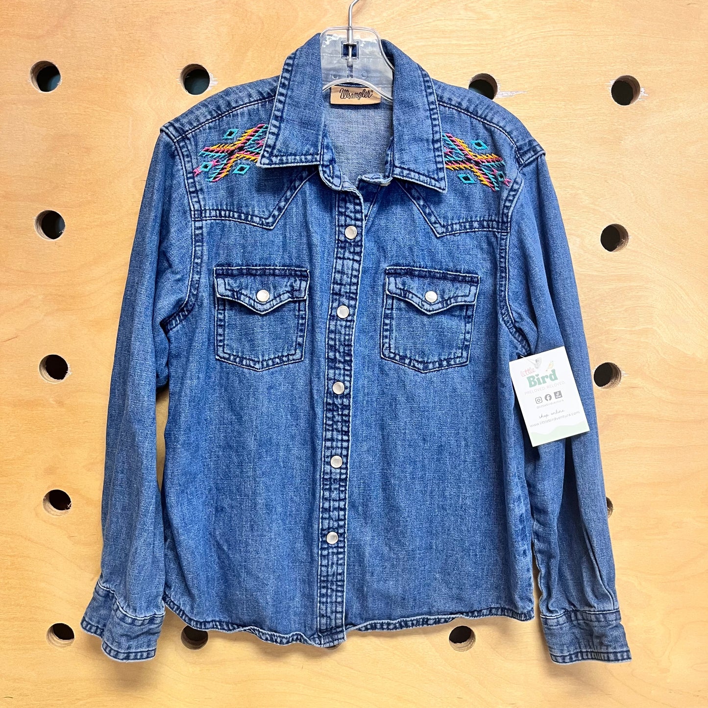 Embroider Aztec Snap Flannel