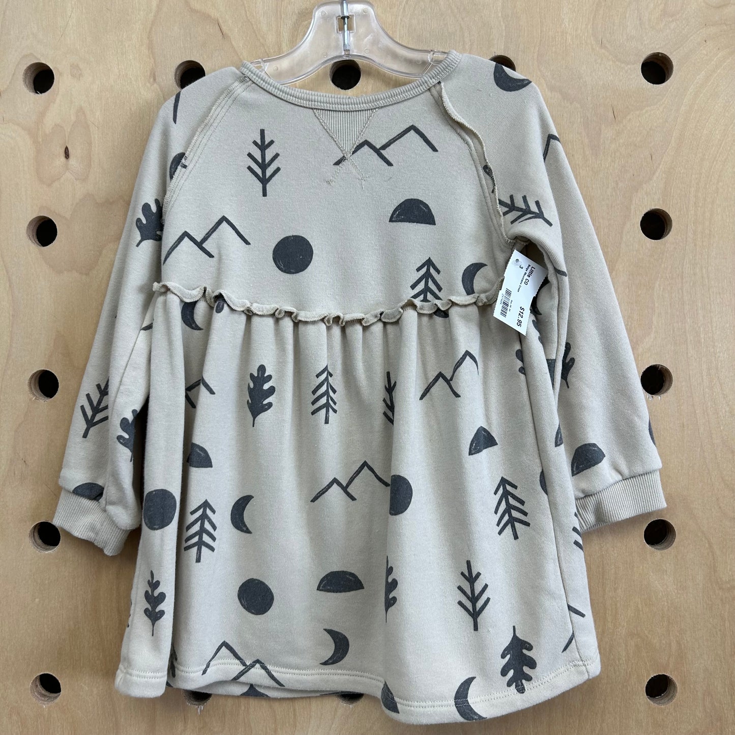 Beige Mountains Dress