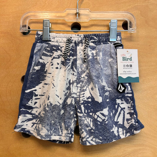 Blue/White Drawstring Shorts