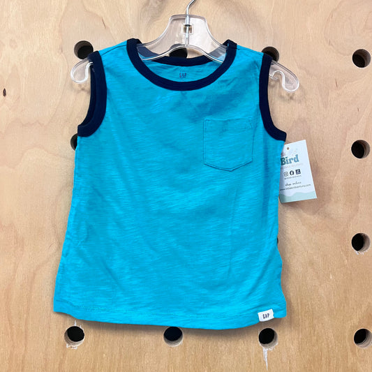 Teal Ringer Tank