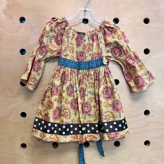 Polka Dot Floral Dress