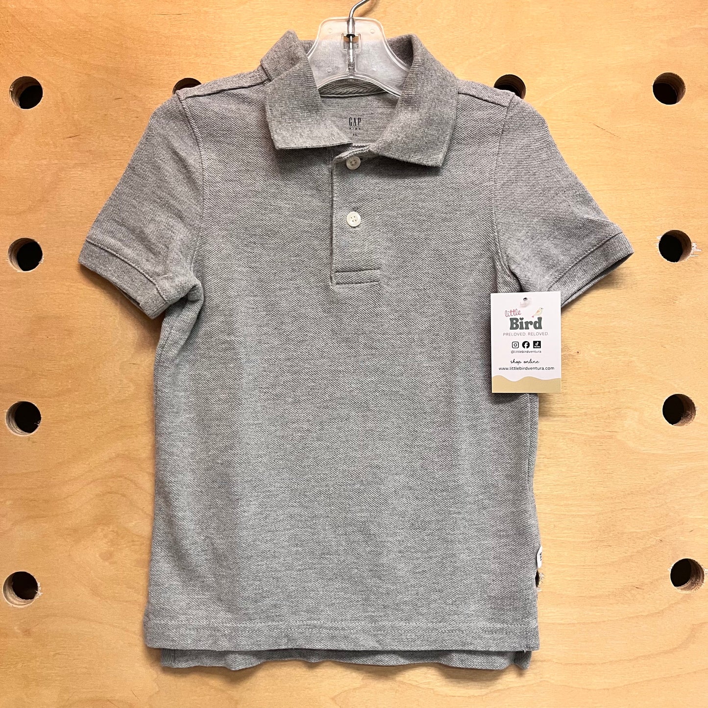 Heathered Grey Polo