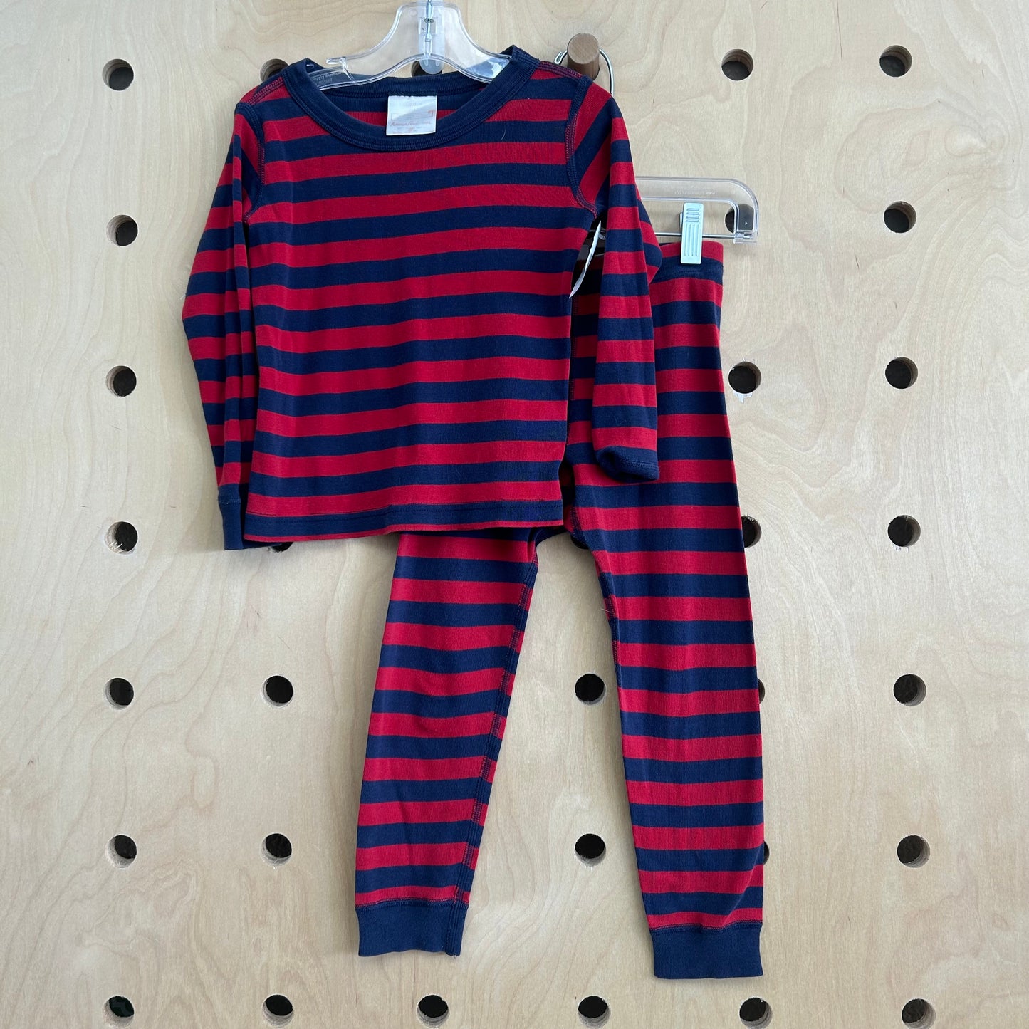 Red + Navy Striped Pajamas