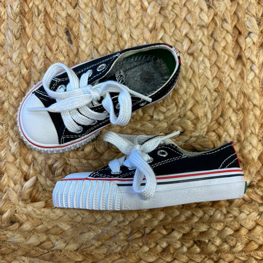 Black/White Low Tops