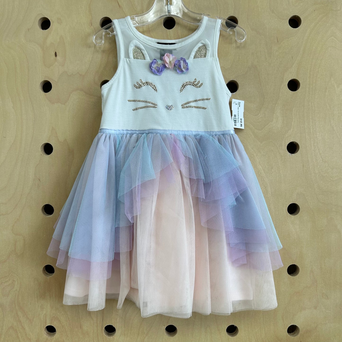 Cream + Paste Tulle Sparkle Kitty Dress