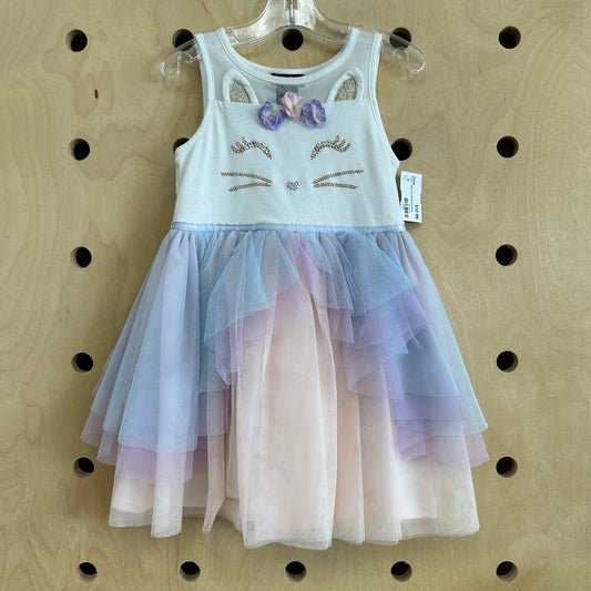 Cream + Paste Tulle Sparkle Kitty Dress