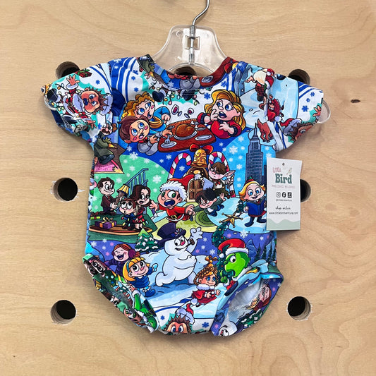 Blue Frosty Snowman Bodysuit