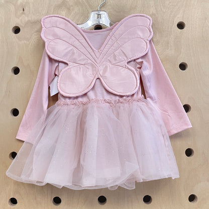 Pink Butterfly Tulle Dress NEW!