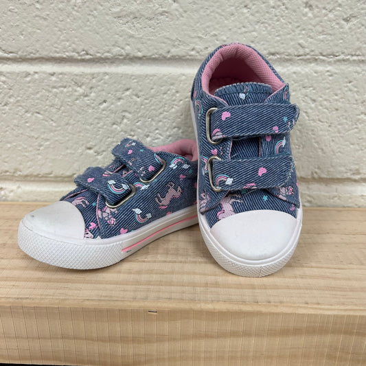 Denim Unicorn Velcro Shoes