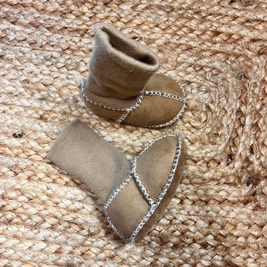 Brown Sock Booties
