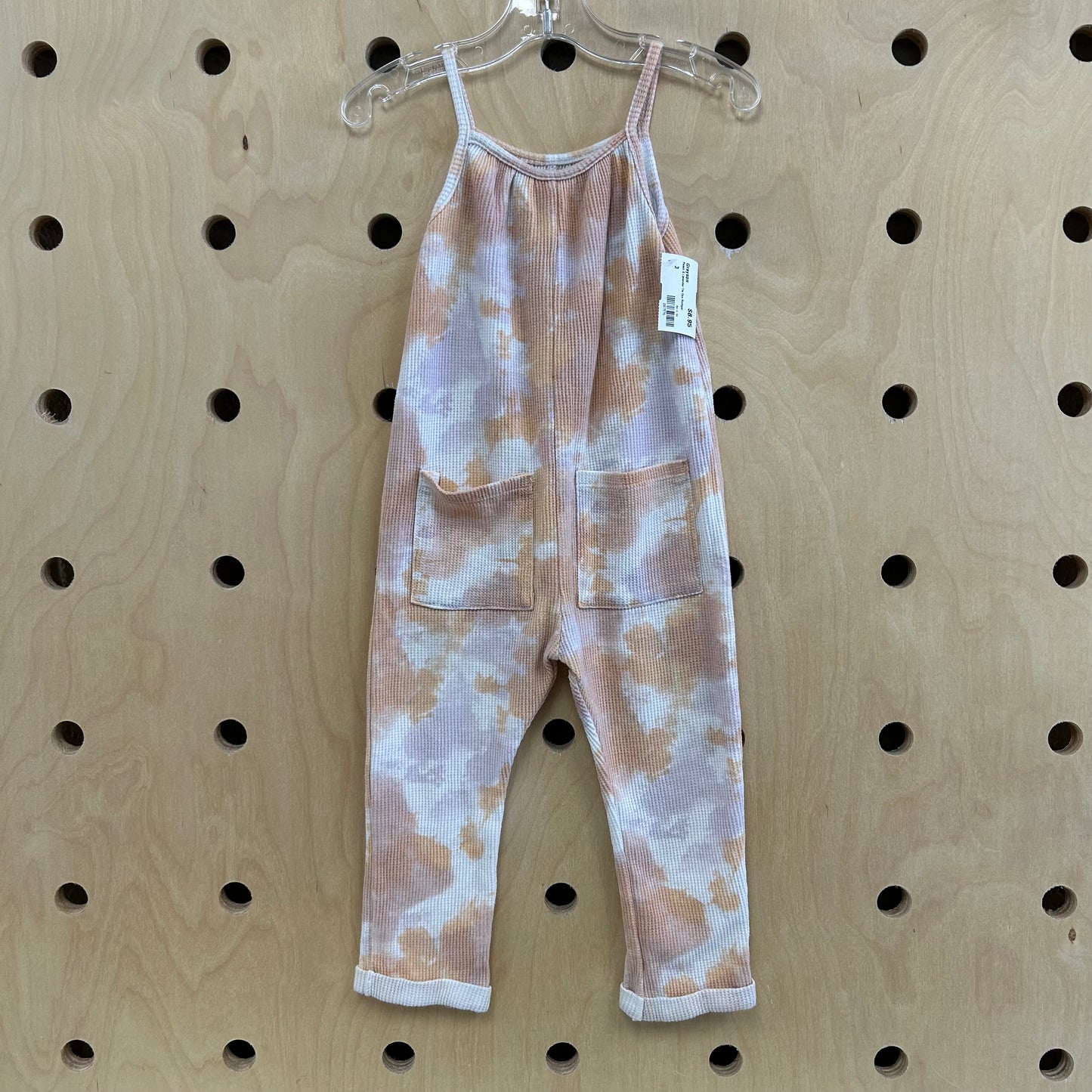 Peach & Lavender Tie Dye Romper