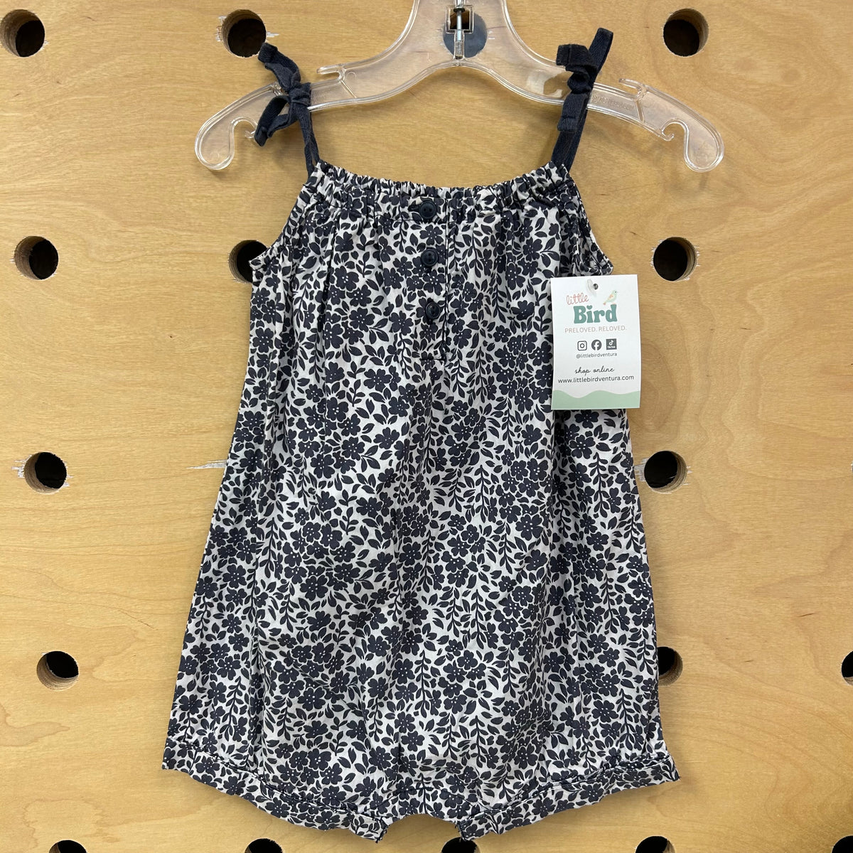 Purple Floral Romper