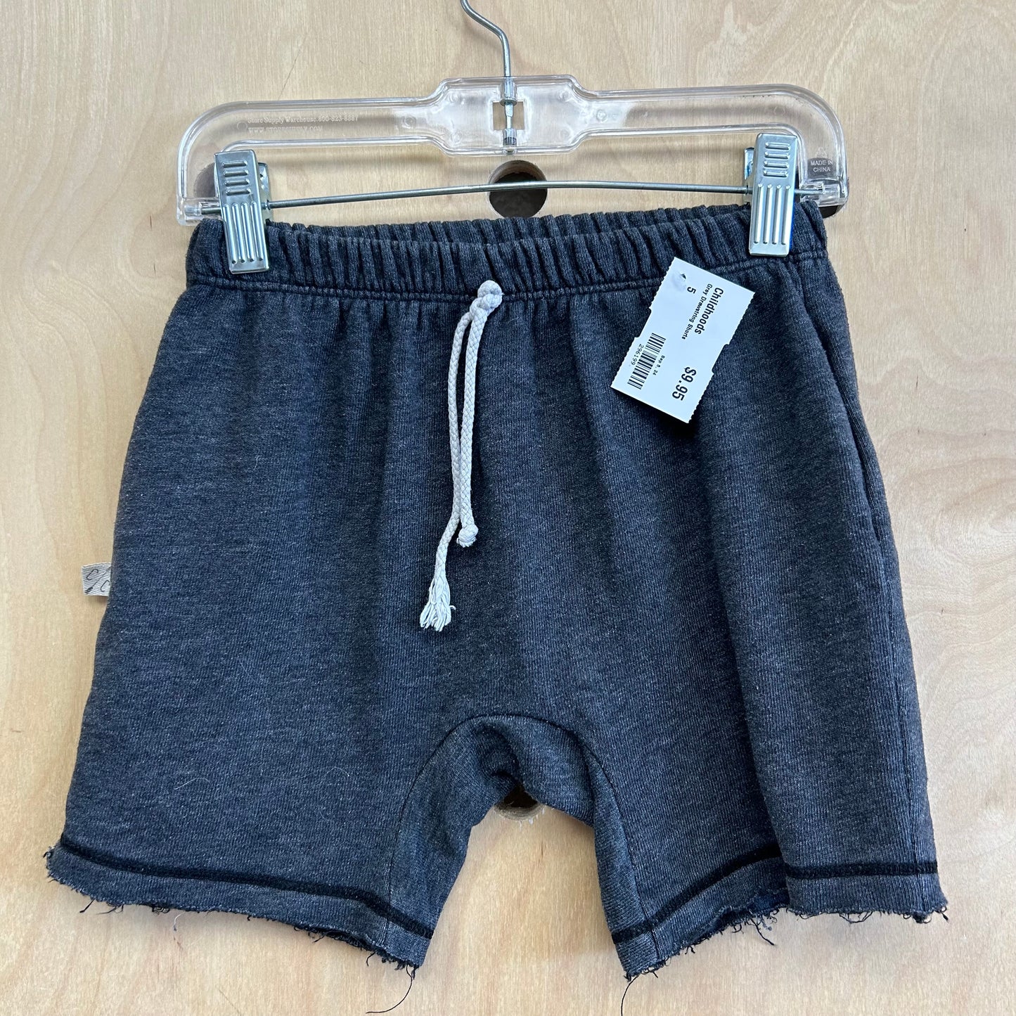 Grey Drawstring Shorts