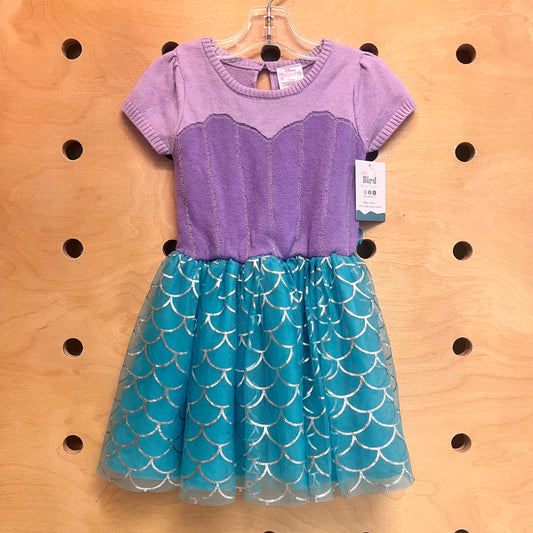Little Mermaid Knit + Tulle Dress