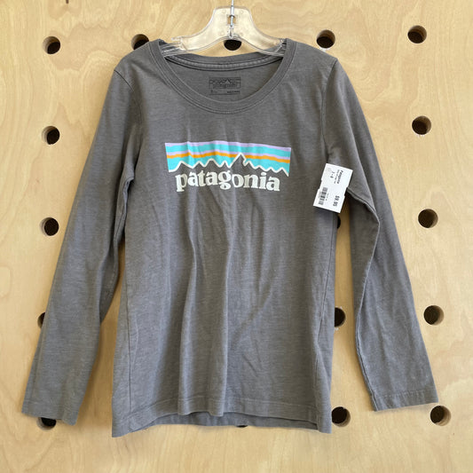 Grey LS Logo Tee