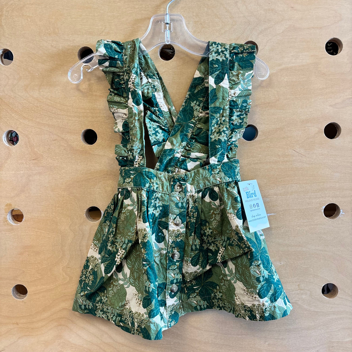 Organic Green Floral Jumper