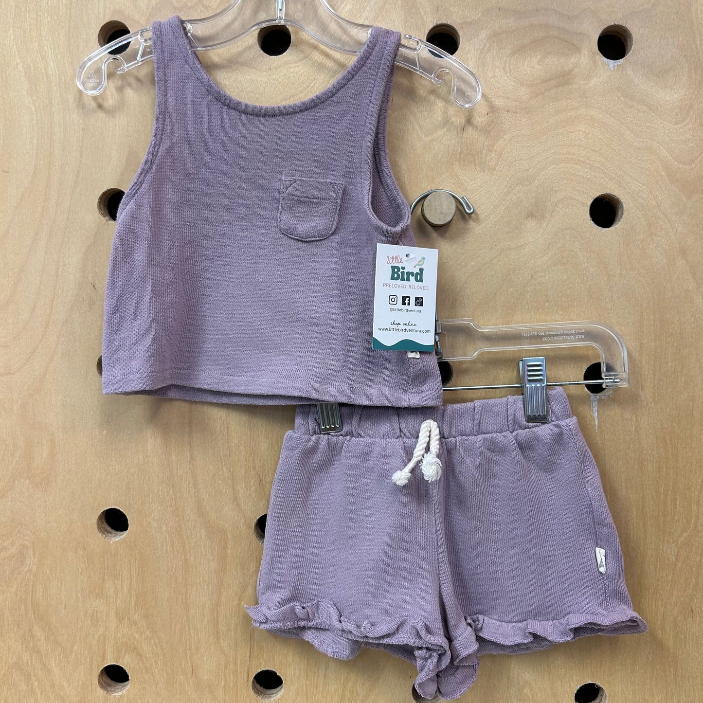 Lavender Ribbed Outfit