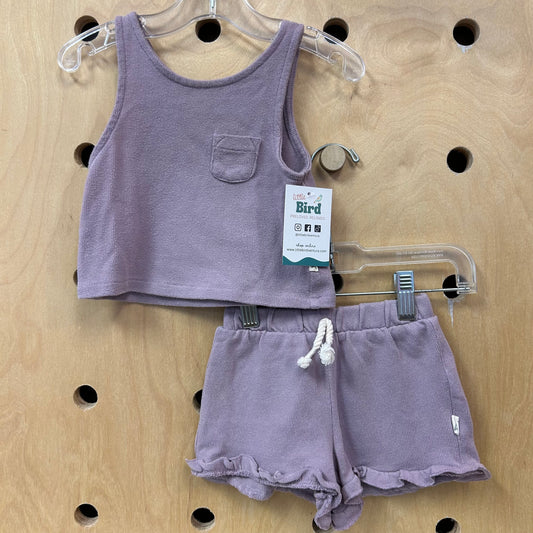 Lavender Ribbed Outfit
