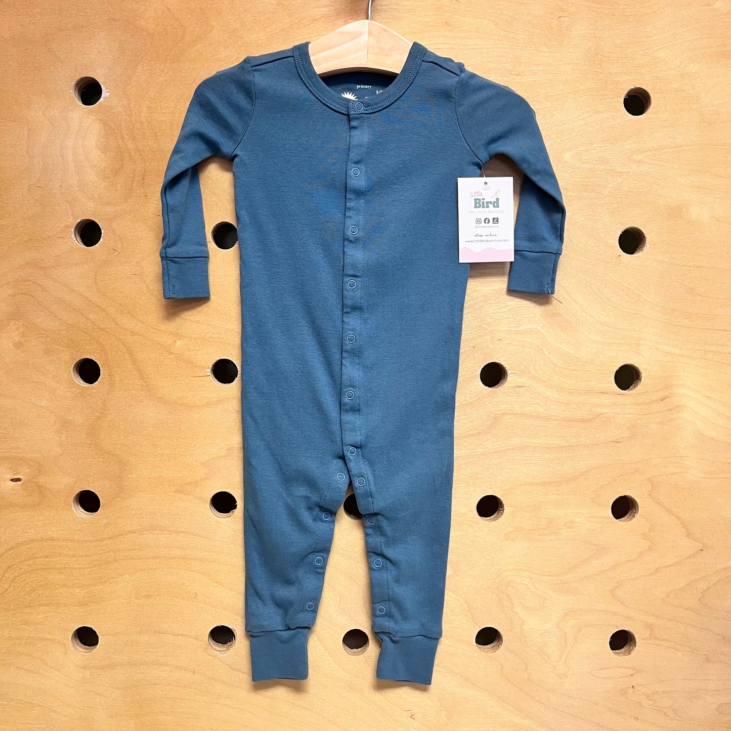 Teal Cotton Snap Pajamas