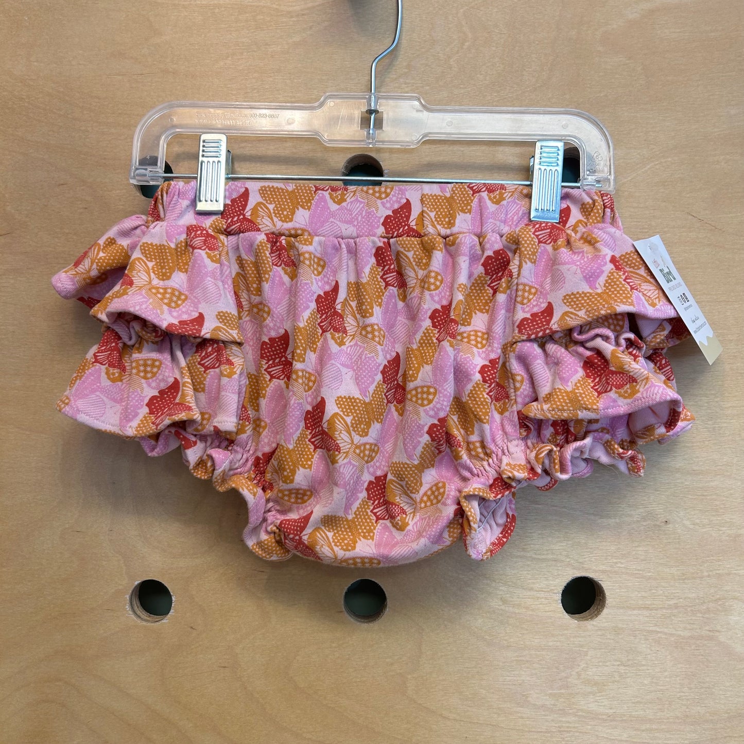Organic Pink/Red Butterfly Ruffle Bloomers