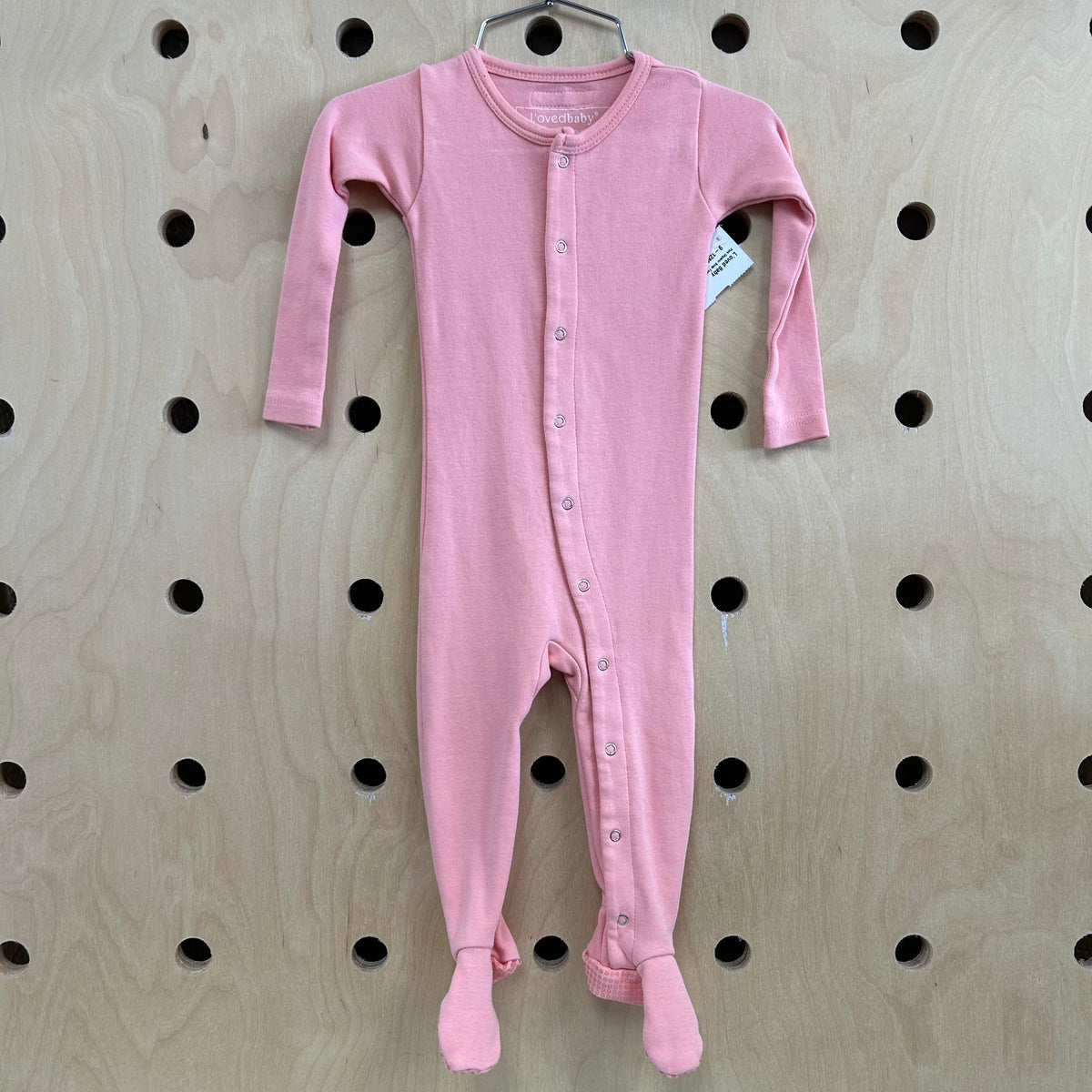Pink Organic Snap Footies