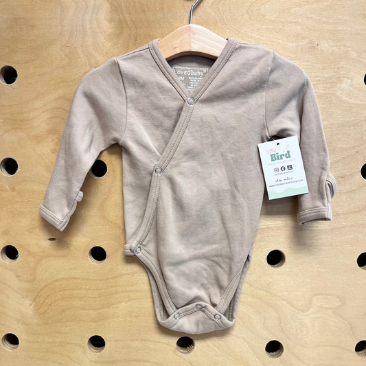 Beige Organic Snap Romper