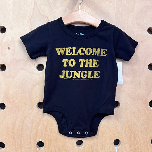 Organic Black 'Welcome To' Bodysuit