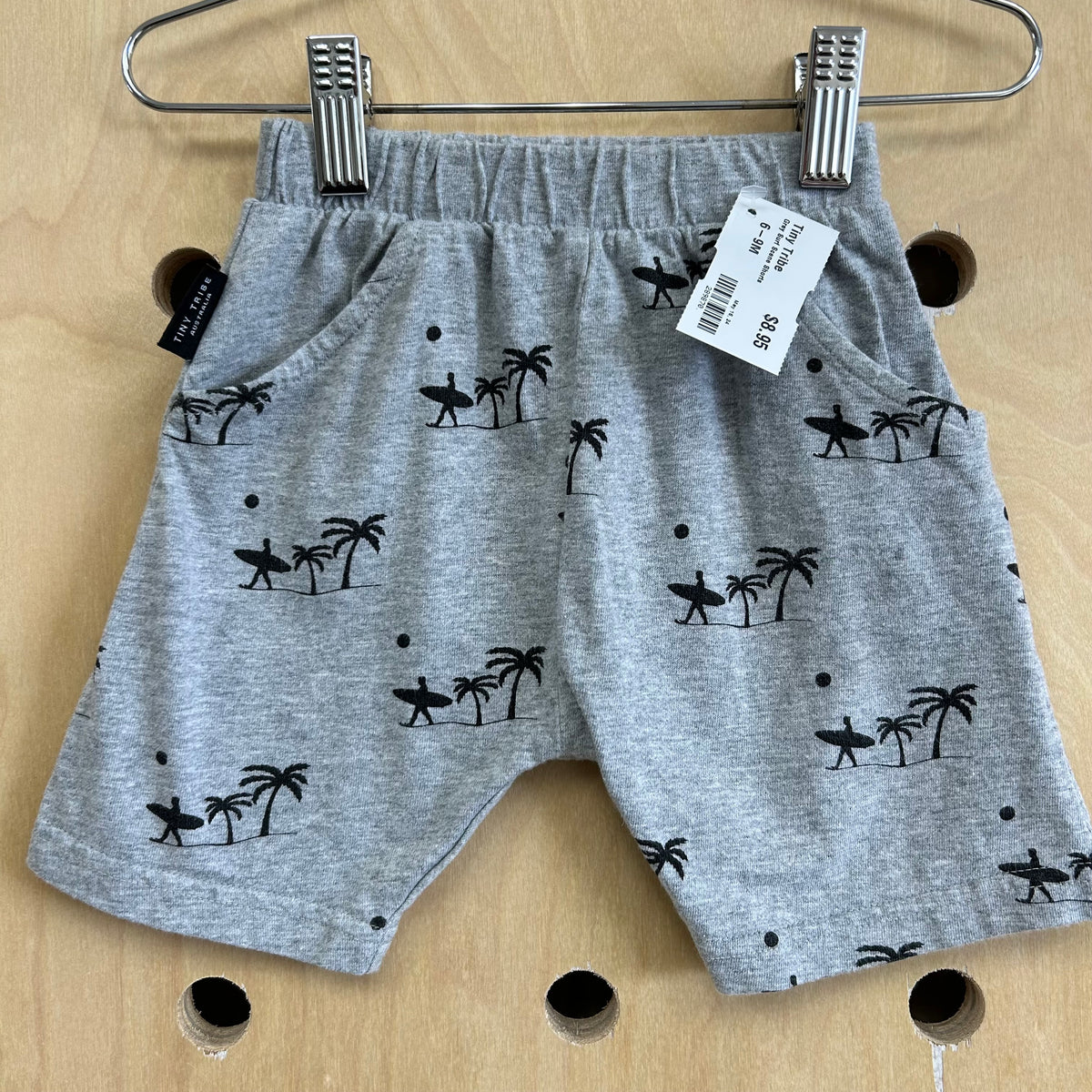 Grey Surf Scene Shorts