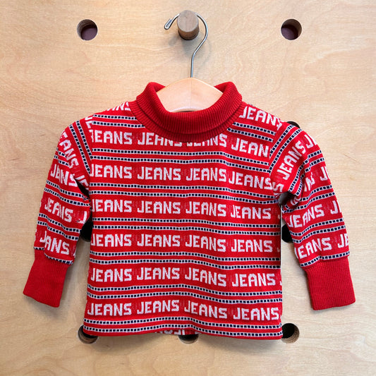 Health-Tex Red 'Jeans' Turtleneck