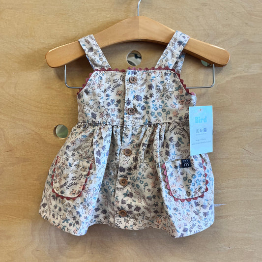 Beige Floral Dress