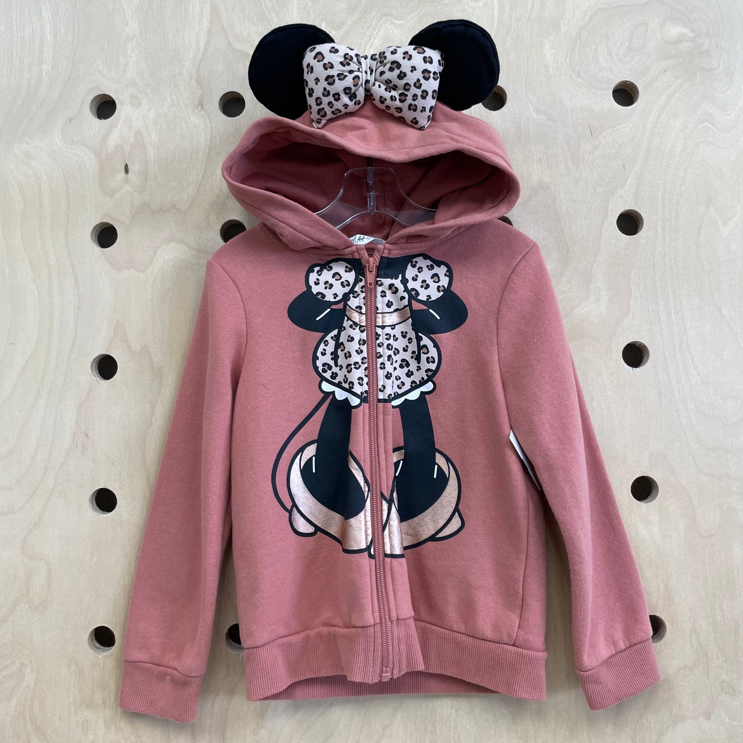 Tan Minnie Ears Zip Hoodie